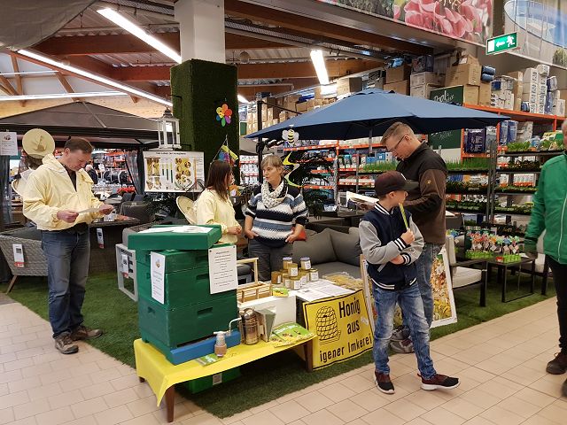 Imkertag im Baumarkt Bauhaus Berlin-Buchholz, 13.4.2019